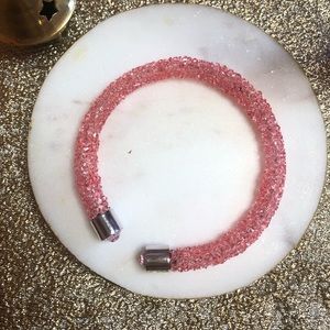 Crystals bangle pink AB color stone
